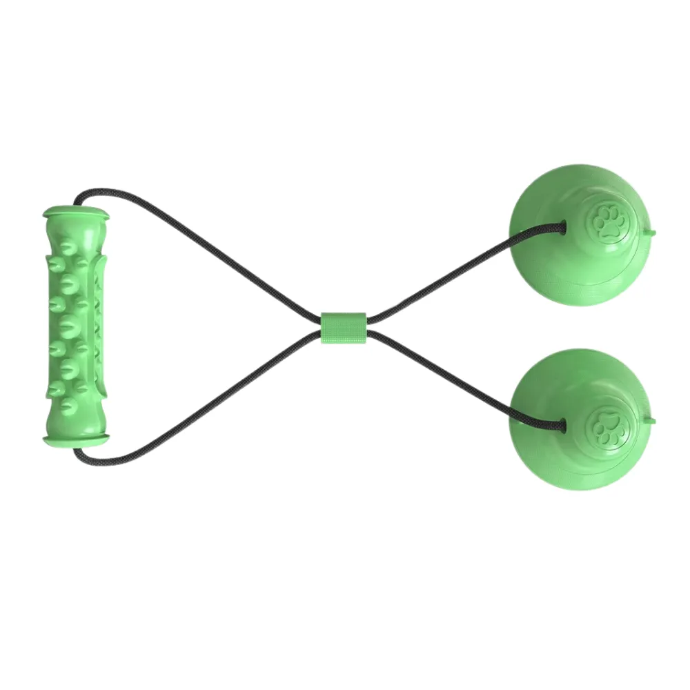 Enrichment Barrel Double Suction Tug Toy