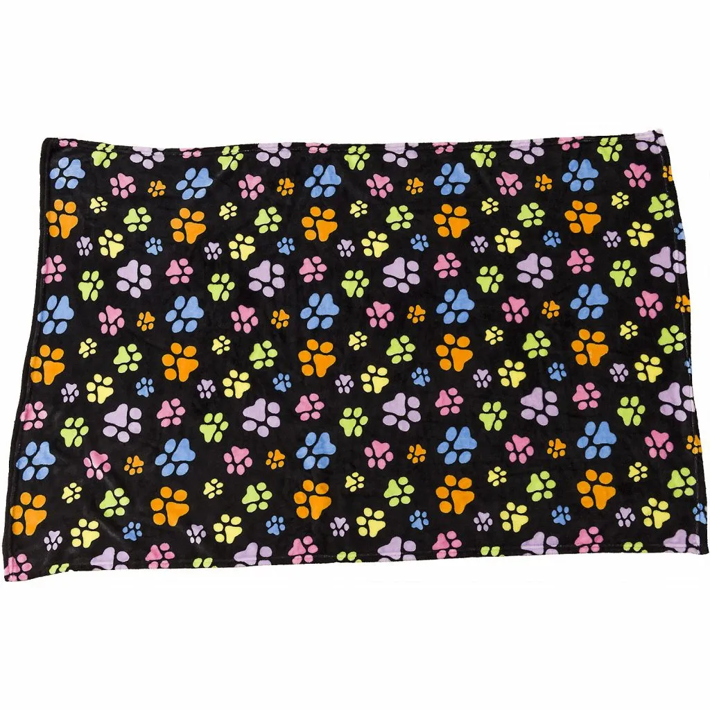 Ethical Products SPOT Snuggler Rainbow Paw Blanket cat treats toys for cats cat hair remover cat cleaning supplies cat food bowl
