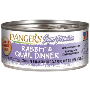 Evanger's Super Premium Rabbit and Quail Dinner for Cats cat calming diffuser cat stress relief anxiety cat treats cat relaxing spray pet mood aid