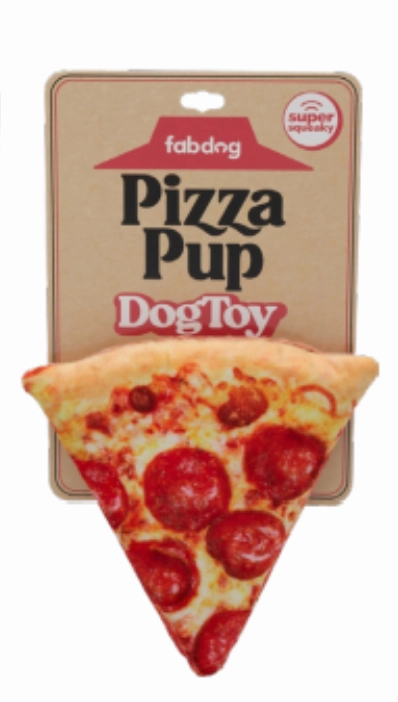 Fab Dog Fast Foodies Pizza Pup Pizza Dog Toy