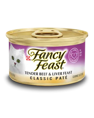Fancy Feast Classic Beef and Liver Canned Cat Food cat calming diffuser cat stress relief anxiety cat treats cat relaxing spray pet mood aid