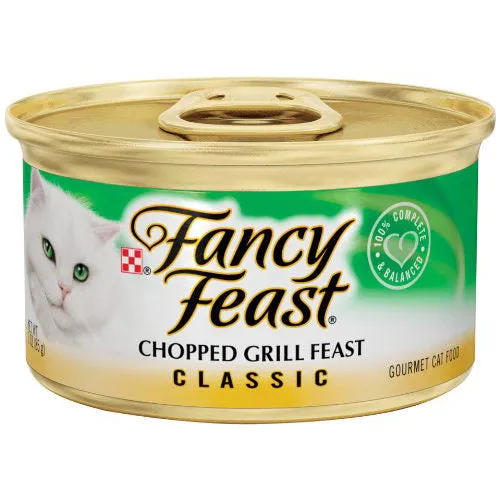 Fancy Feast Classic Chopped Grill Feast Wet Cat Food cat treats toys for cats cat hair remover cat cleaning supplies cat food bowl