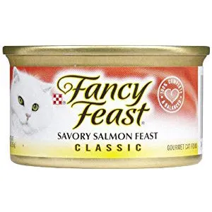 Fancy Feast Classic Savory Salmon Feast Wet Cat Food cat treats toys for cats cat hair remover cat cleaning supplies cat food bowl