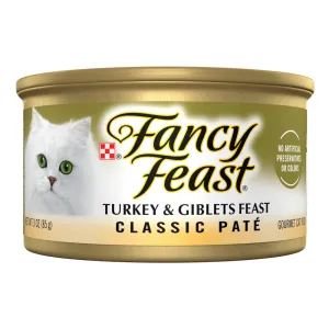 Fancy Feast Classic Turkey and Giblets Feast Canned Cat Food cat calming diffuser cat stress relief anxiety cat treats cat relaxing spray pet mood aid