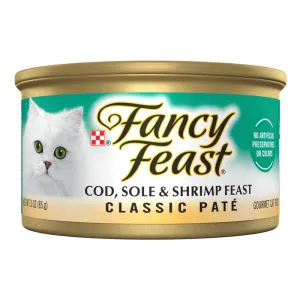 Fancy Feast Cod, Sole and Shrimp Canned Cat Food cat calming diffuser cat stress relief anxiety cat treats cat relaxing spray pet mood aid