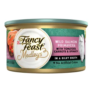 Fancy Feast Elegant Medleys Salmon Primavera Canned Cat Food cat calming diffuser cat stress relief anxiety cat treats cat relaxing spray pet mood aid