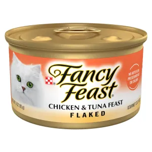 Fancy Feast Flaked Chicken and Tuna Canned Cat Food cat calming diffuser cat stress relief anxiety cat treats cat relaxing spray pet mood aid