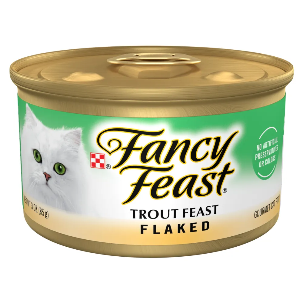 Fancy Feast Flaked Trout Canned Cat Food cat calming diffuser cat stress relief anxiety cat treats cat relaxing spray pet mood aid