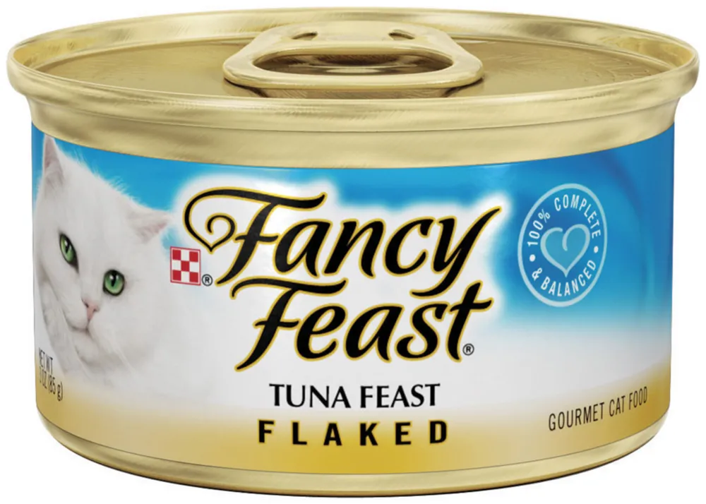 Fancy Feast Flaked Tuna Canned Cat Food cat calming diffuser cat stress relief anxiety cat treats cat relaxing spray pet mood aid