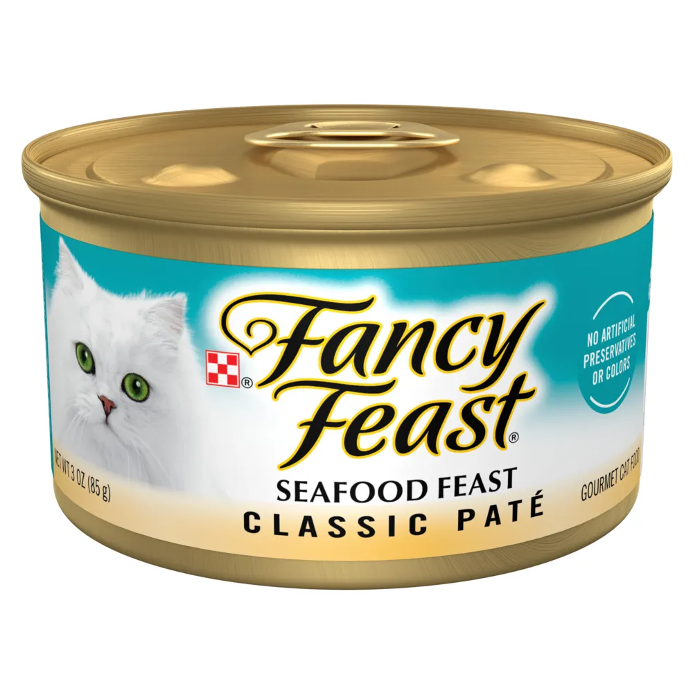 Fancy Feast Gourmet Seafood Canned Cat Food cat calming diffuser cat stress relief anxiety cat treats cat relaxing spray pet mood aid