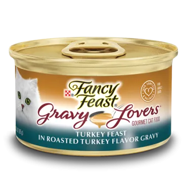 Fancy Feast Gravy Lovers Turkey Feast in Turkey Flavor Gravy Wet Cat Food cat treats toys for cats cat hair remover cat cleaning supplies cat food bowl