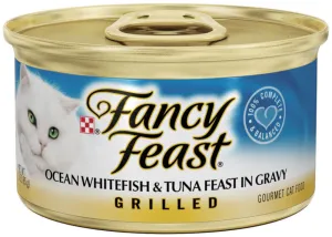 Fancy Feast Grilled Ocean Whitefish and Tuna Canned Cat Food cat calming diffuser cat stress relief anxiety cat treats cat relaxing spray pet mood aid