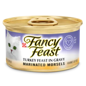 Fancy Feast Marinated Morsels Turkey Feast in Gravy Wet Cat Food cat supplies cat house cat tree cat feeder cat collar