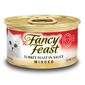 Fancy Feast Minced Turkey Feast in Sauce Wet Cat Food cat supplies cat house cat tree cat feeder cat collar