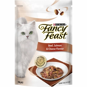 Fancy Feast Beef, Salmon & Cheese Flavour Adult Dry Cat Food 1.4kg cat snacks catnip treats healthy cat food cat reward treats low calorie cat food