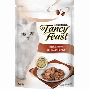 Fancy Feast Beef, Salmon & Cheese Flavour Adult Dry Cat Food 1.4kg kitten food wet kitten food kitten milk kitten treats grain free kitten food