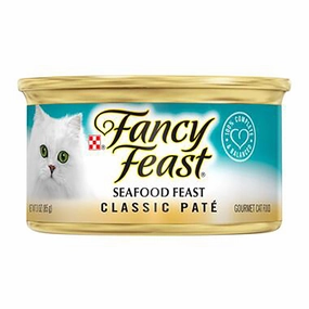 Fancy Feast Classic Pate Seafood Feast Canned Cat Food 85g cat food cans soft cat food high protein cat food natural cat food senior cat food