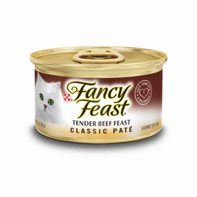 Fancy Feast Classic Pate Tender Beef Feast Canned Cat Food 85g natural cat food soft cat treats freeze dried cat food organic cat treats indoor cat food