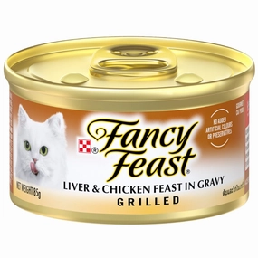 Fancy Feast Grilled Liver & Chicken Feast In Gravy Canned Cat Food 85g natural cat food soft cat treats freeze dried cat food organic cat treats indoor cat food