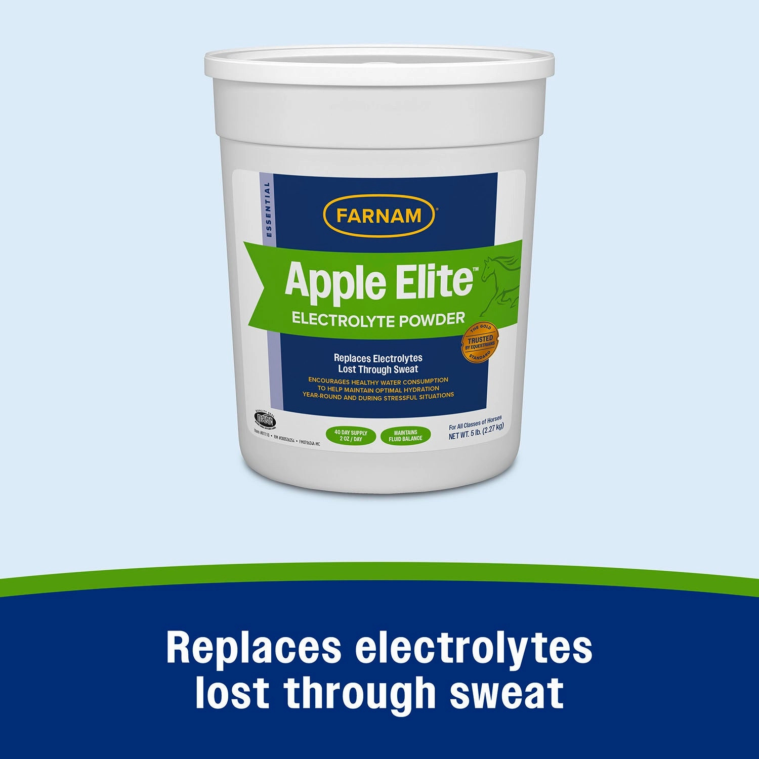 Farnam Apple Elite Electrolyte Powder, 40 Day Supply, 5 lbs