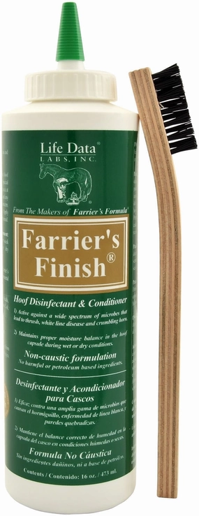 Farrier's Finish Hoof Disinfectant & Conditioner, 16 oz tuff dog toys durable toys for dogs chew tested toys hard chew toy strong plush