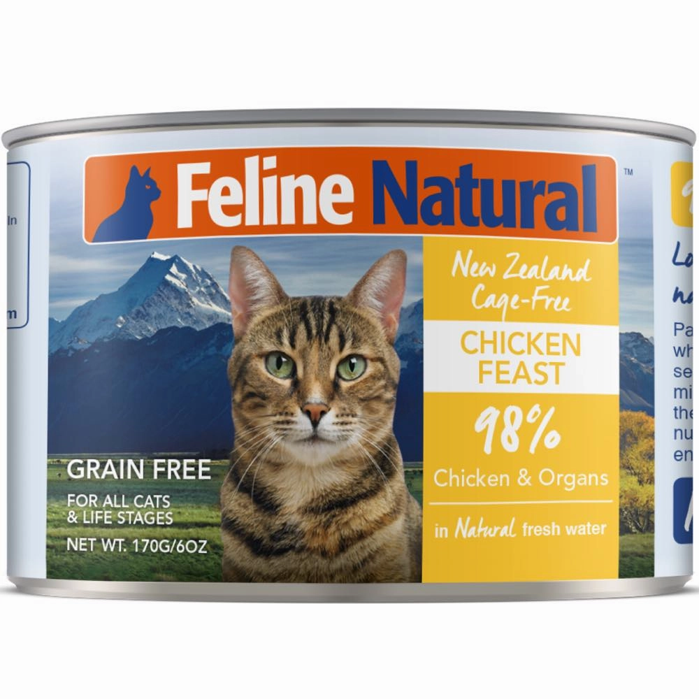 Feline Natural Chicken Feast Grain-Free Canned Cat Food 170g natural cat food soft cat treats freeze dried cat food organic cat treats indoor cat food