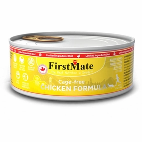 FirstMate Grain Free Cage Free Chicken Formula Canned Cat Food 156g cat food cans soft cat food high protein cat food natural cat food senior cat food