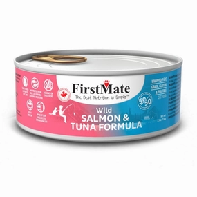 Firstmate Grain Free Wild Salmon & Tuna Formula Canned Cat Food 156g cat food cans soft cat food high protein cat food natural cat food senior cat food