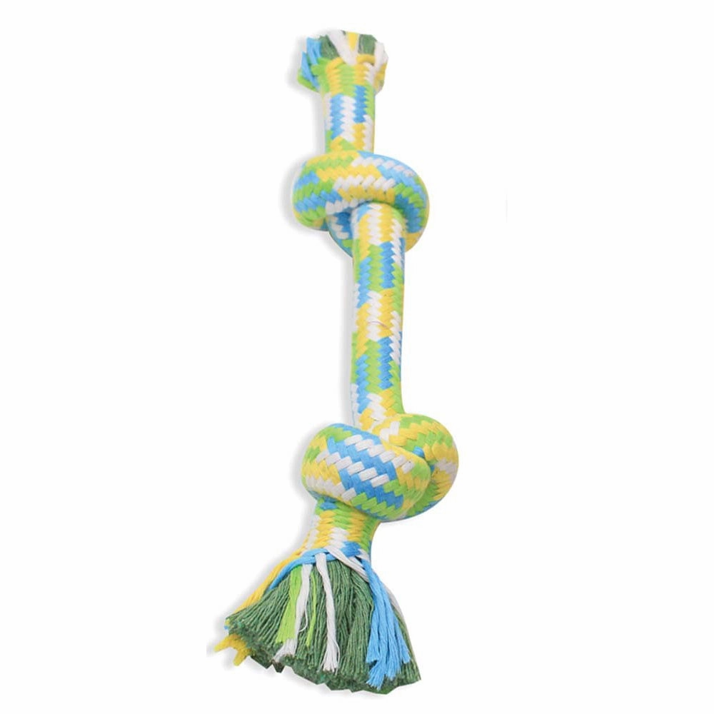 Flossy Chews  Braided 2 Knot Rope Bone 14"