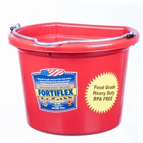 Fortiflex 2 Gallon Flatback Bucket chicken supplies backyard chicken coop accessories poultry food chicken vitamins