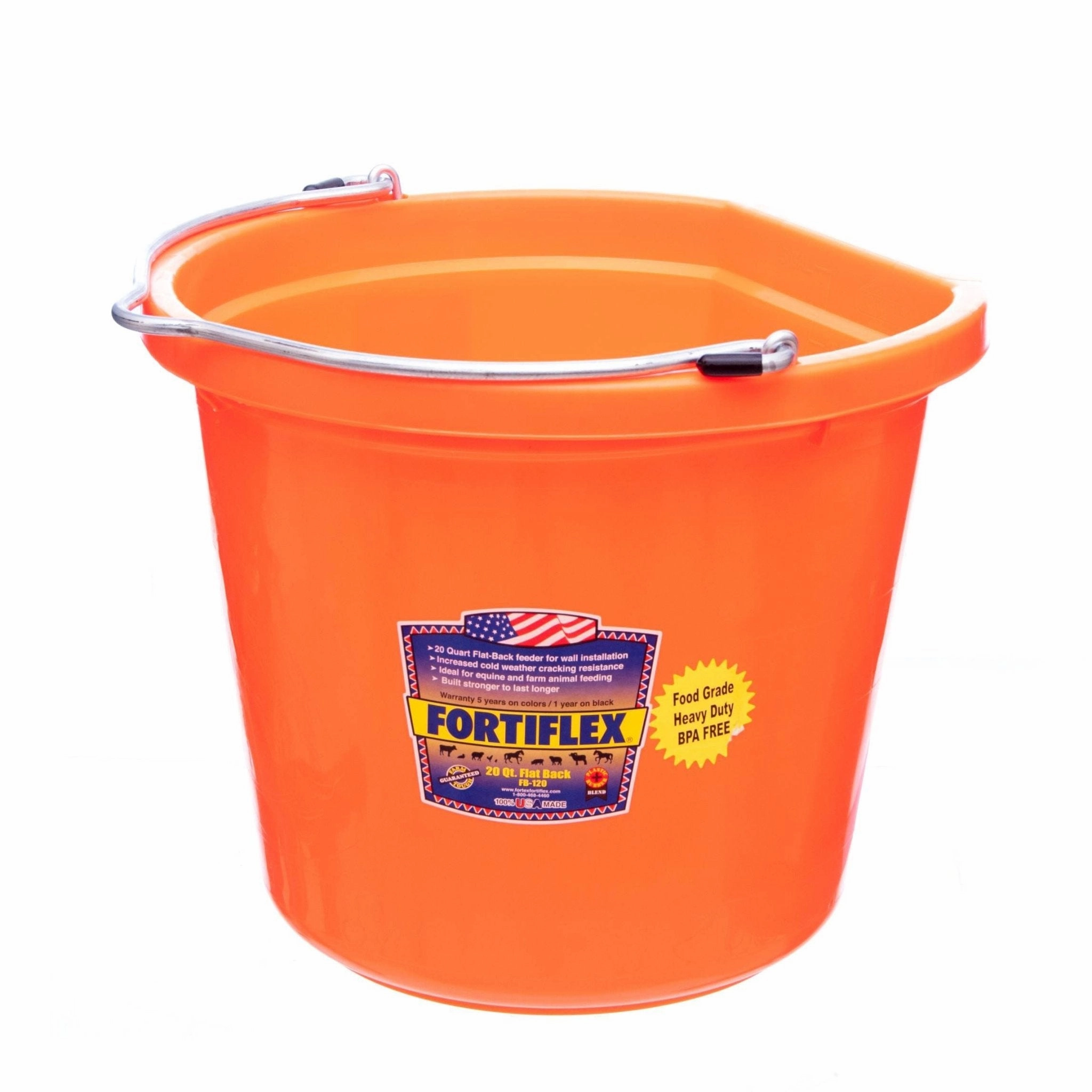 Fortiflex Flatback Bucket, 5 Gallon