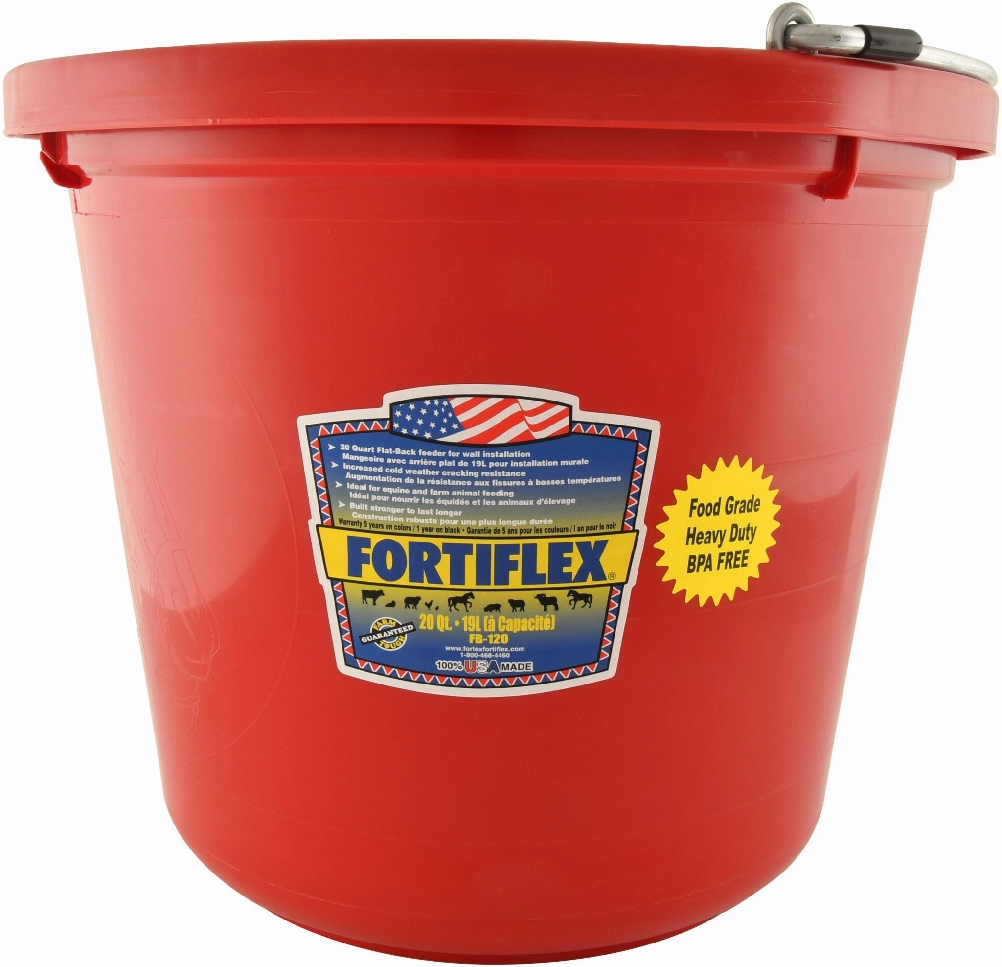 Fortiflex Flatback Bucket, 5 Gallon