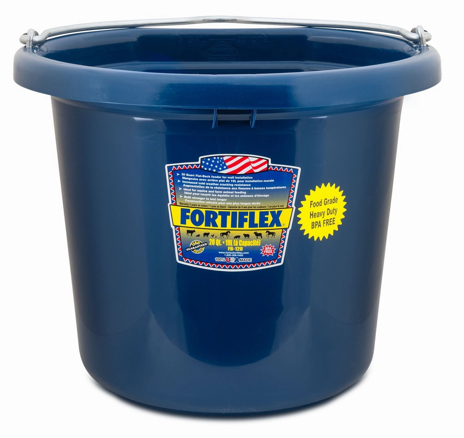 Fortiflex Flatback Bucket, 5 Gallon
