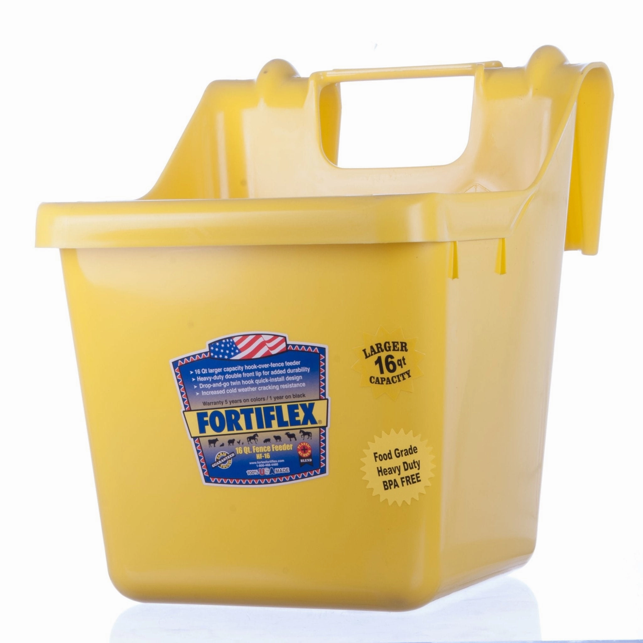 Fortiflex Hook Over Fence Feeder, 16 qt