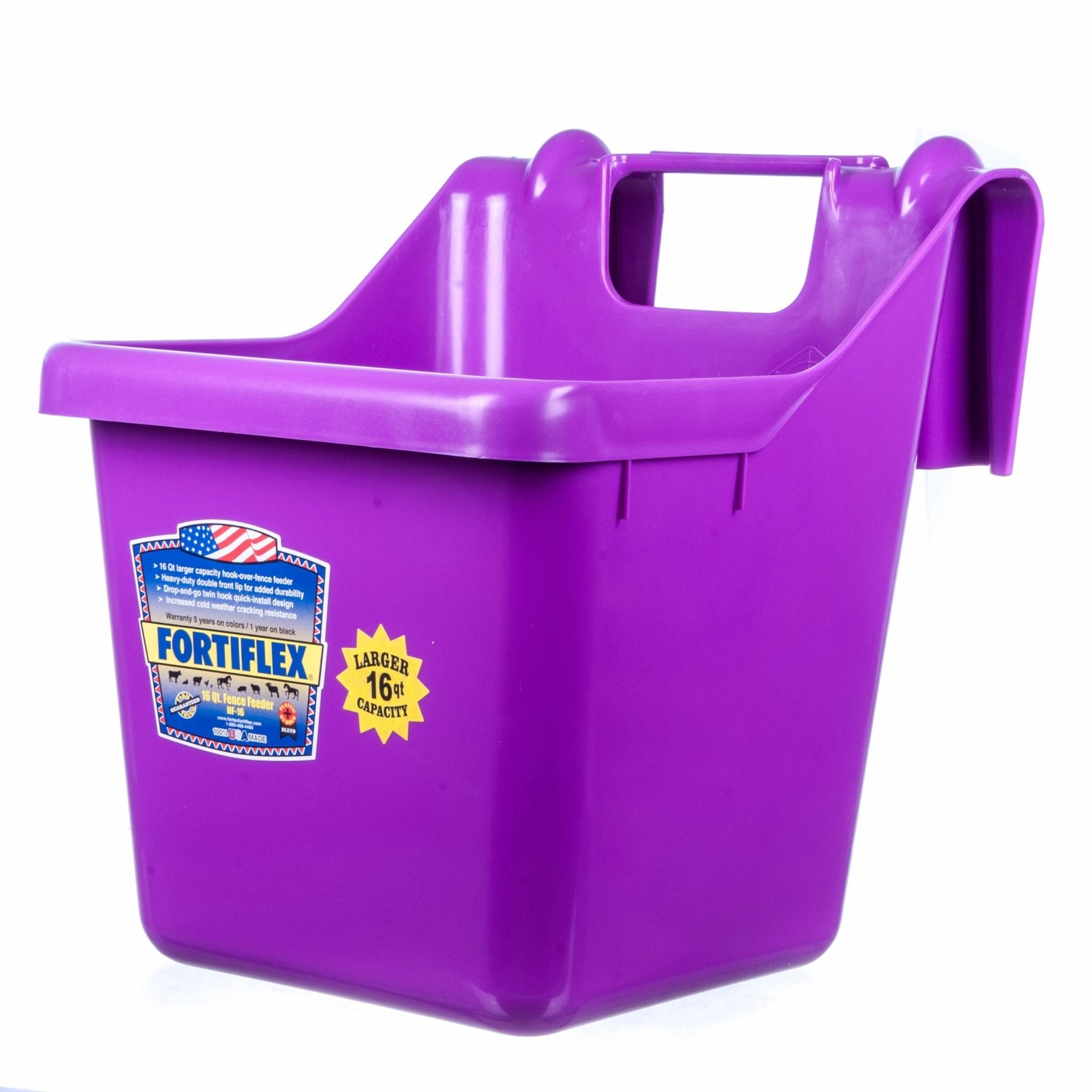 Fortiflex Hook Over Fence Feeder, 16 qt chicken supplies backyard chicken coop accessories poultry food chicken vitamins