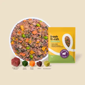 'FREE DEFROSTING TRAY': frashfresh Cooked Lamb NutriAbsorb Frozen Dog Food 2.25kg dog grooming shampoo collar crate feeding supplies