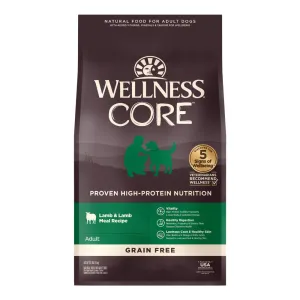 'FREE FD TREATS': Wellness CORE Grain-Free Lamb Dry Dog Food dog grooming shampoo collar crate feeding supplies