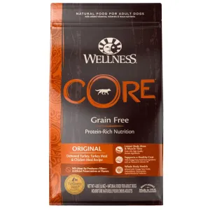 'FREE FD TREATS': Wellness CORE Grain-Free Original Dry Dog Food dog grooming shampoo collar crate feeding supplies