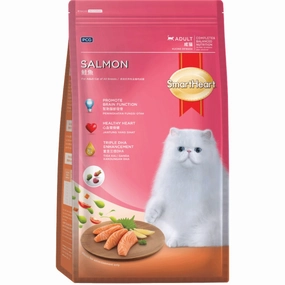 FREE TREAT w 1.2kg: Smartheart Salmon Adult Dry Cat Food natural cat food soft cat treats freeze dried cat food organic cat treats indoor cat food