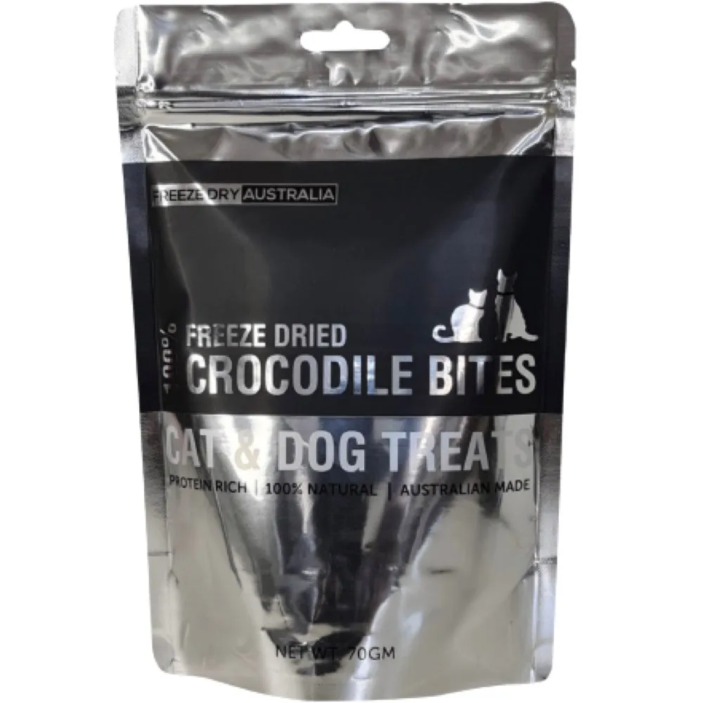 Freeze Dry Australia Crocodile Bites Cat & Dog Treats 70g dog toys interactive dog toy plush dog toy dog rope toy squeaky toy