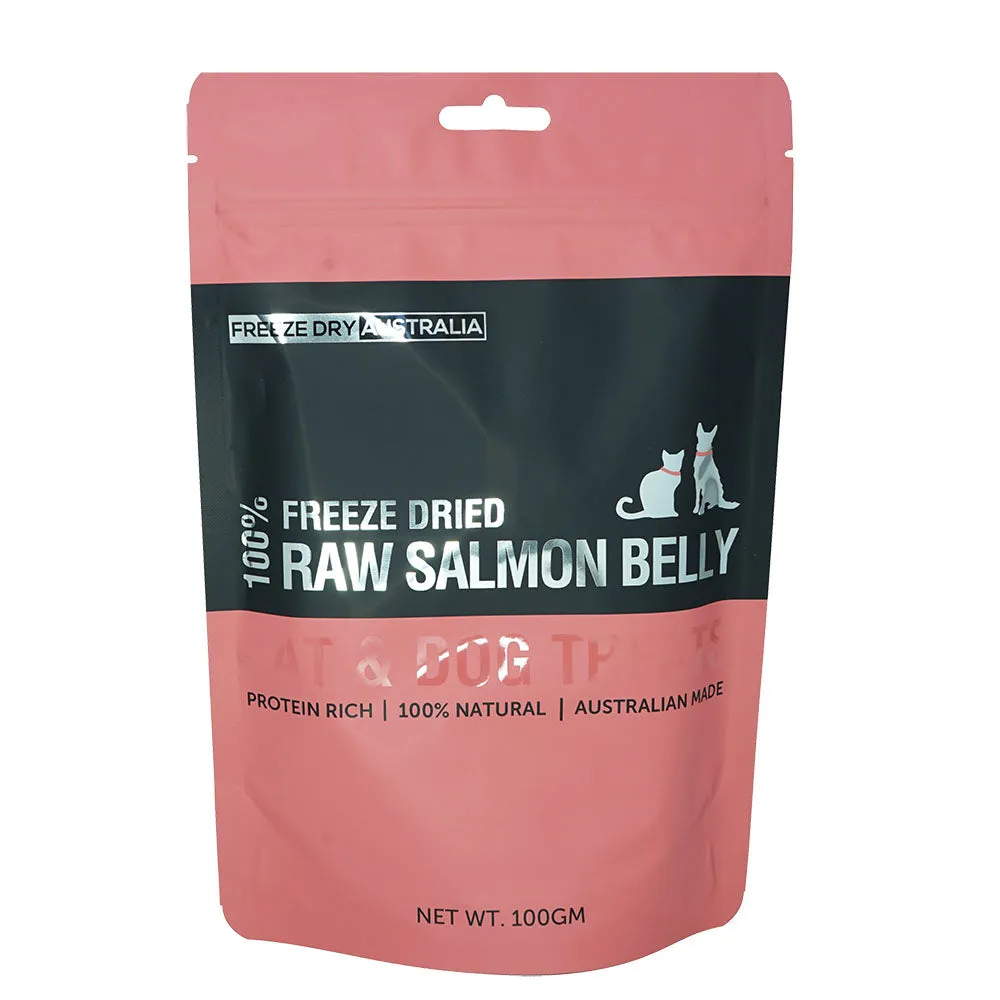 Freeze Dry Australia Raw Salmon Belly Cat & Dog Treats 100g dog toys interactive dog toy plush dog toy dog rope toy squeaky toy