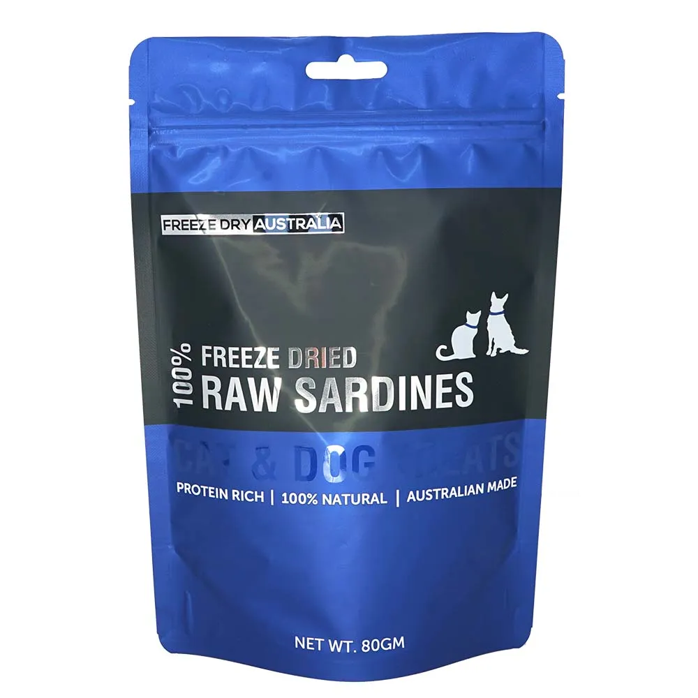 Freeze Dry Australia Raw Sardines Cat & Dog Treats 80g dog toys interactive dog toy plush dog toy dog rope toy squeaky toy