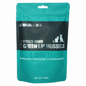 Freeze Dry Australia Green Lip Mussels Cat & Dog Treats 70g dog chew toys dog dental chews durable chew toys puppy chew toy bone chew