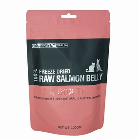Freeze Dry Australia Raw Salmon Belly Cat & Dog Treats 100g dog chew toys dog dental chews durable chew toys puppy chew toy bone chew
