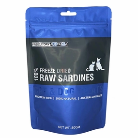 Freeze Dry Australia Raw Sardines Cat & Dog Treats 80g dog chew toys dog dental chews durable chew toys puppy chew toy bone chew