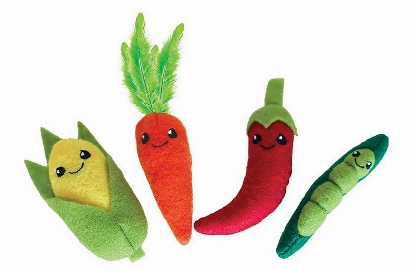 Fresh Veggies, 4", Assorted cat beds cat scratching post cat shampoo cat tunnel cat brush