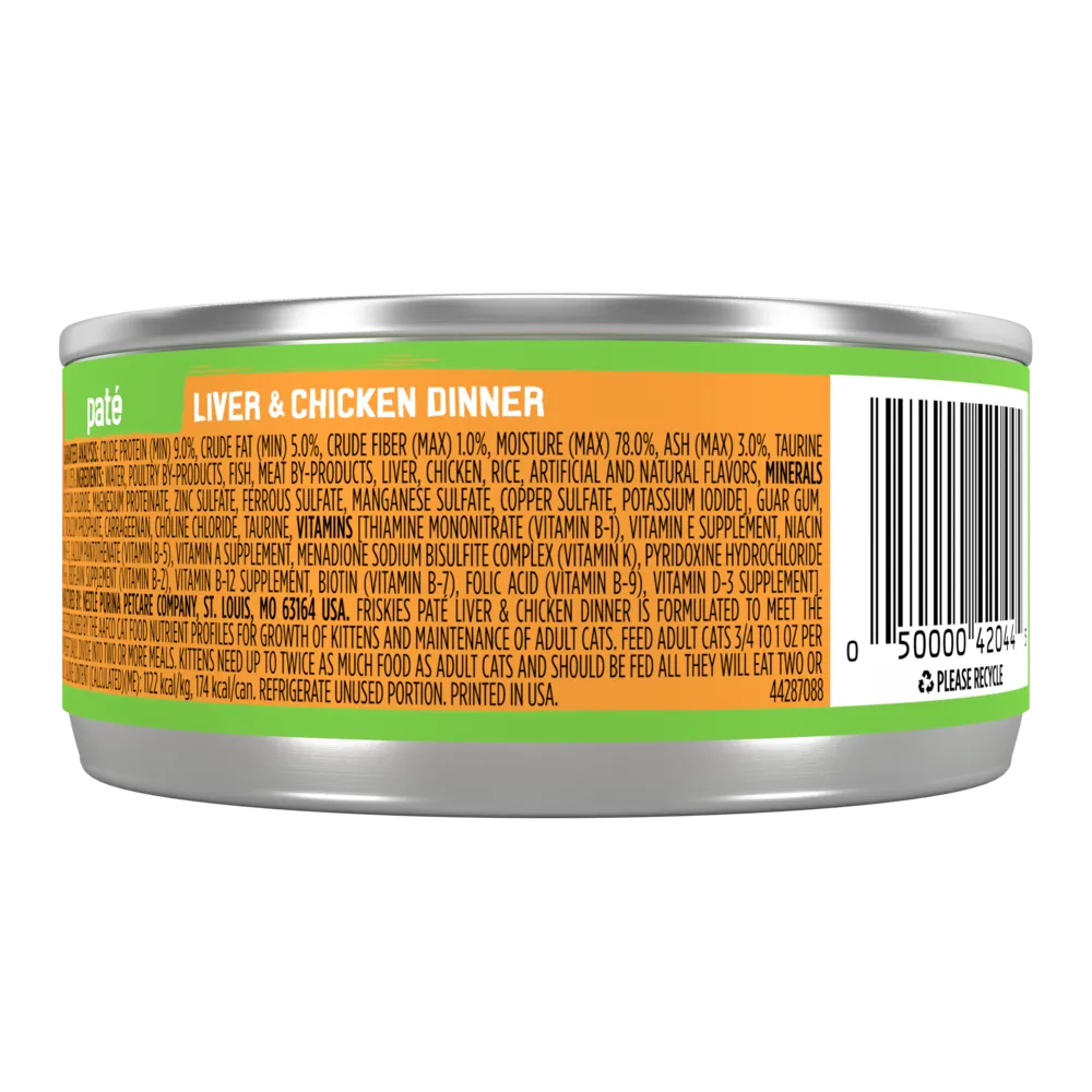 Friskies Pate Liver and Chicken Canned Cat Food
