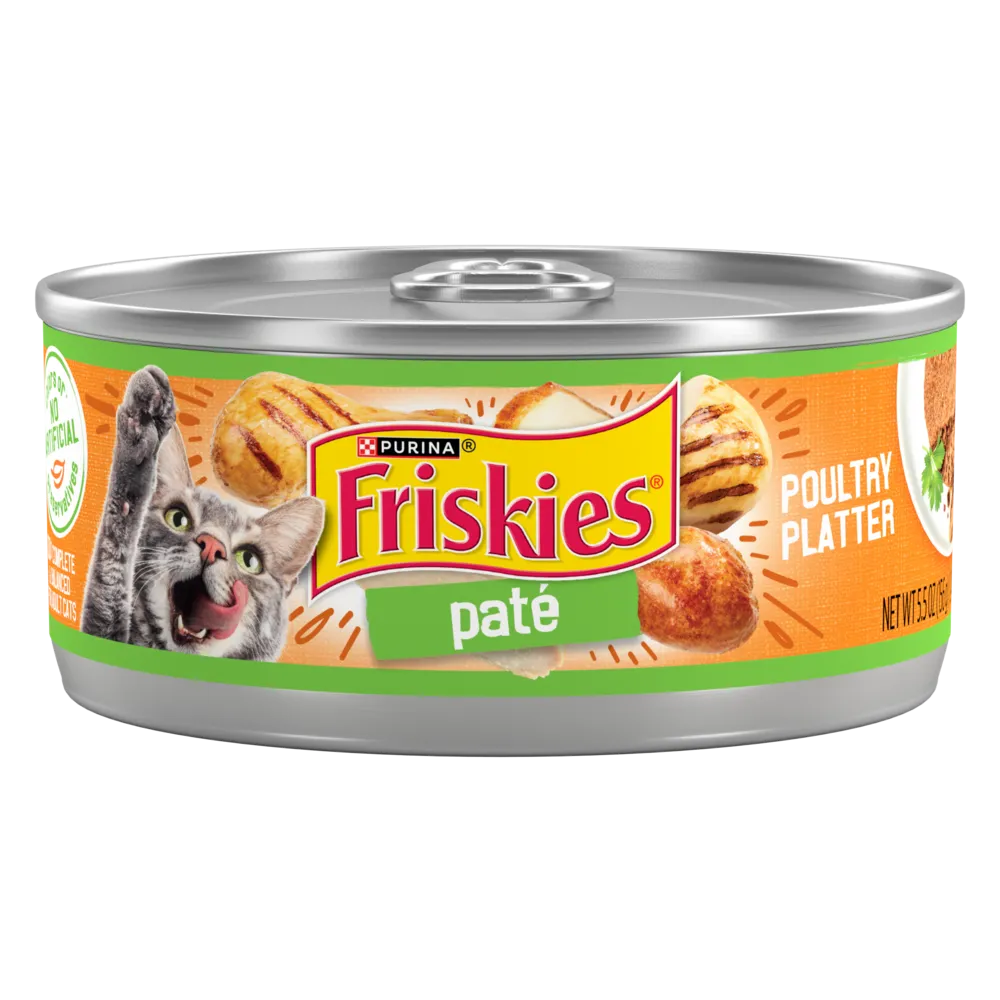 Friskies Pate Poultry Platter Canned Cat Food cat calming diffuser cat stress relief anxiety cat treats cat relaxing spray pet mood aid