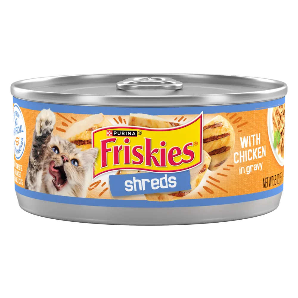 Friskies Savory Shreds with Chicken in Gravy Canned Cat Food cat calming diffuser cat stress relief anxiety cat treats cat relaxing spray pet mood aid