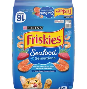 Friskies Seafood Sensations Dry Cat Food freeze dried dog food raw food for dogs dog freeze meal high protein dog food grain free freeze dog food
